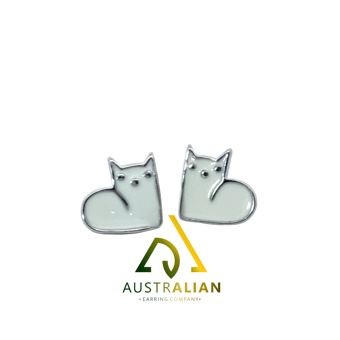 Sweet Cat Stud Earrings