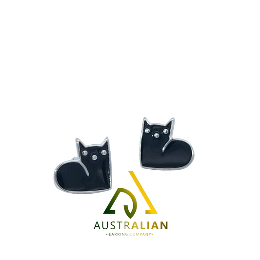 Sweet Cat Stud Earrings